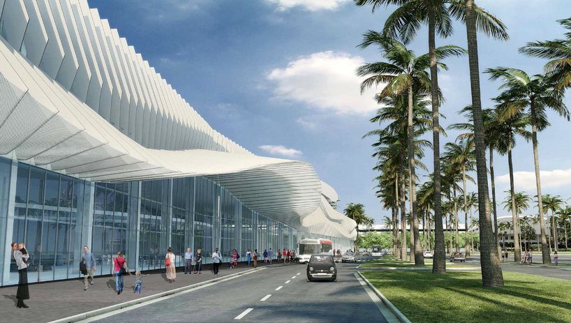miami beach convention center fentress arquitectonica designboom