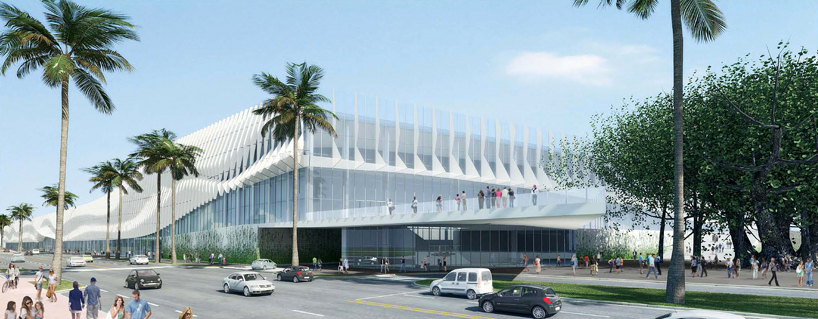 miami beach convention center fentress arquitectonica designboom