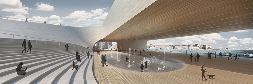 slade architecture urban living room guggenheim helsinki museum designboom