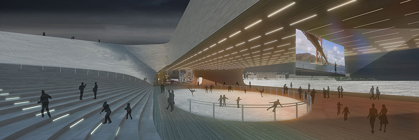 slade architecture urban living room guggenheim helsinki museum designboom