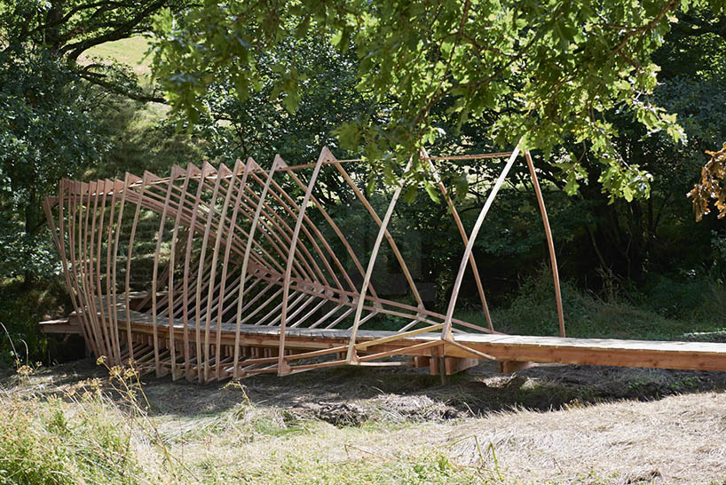 tate harmer students spatial structure spatial structure temporary-walkway-dartmoor national park designboom