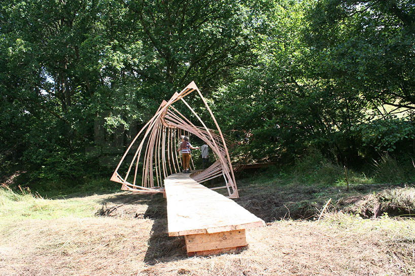 tate harmer students spatial structure spatial structure temporary-walkway-dartmoor national park designboom