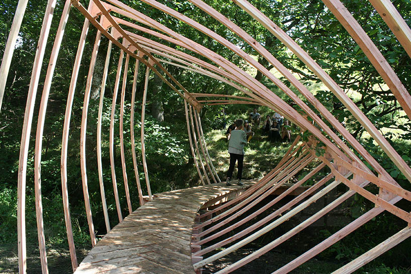 tate harmer students spatial structure spatial structure temporary-walkway-dartmoor national park designboom