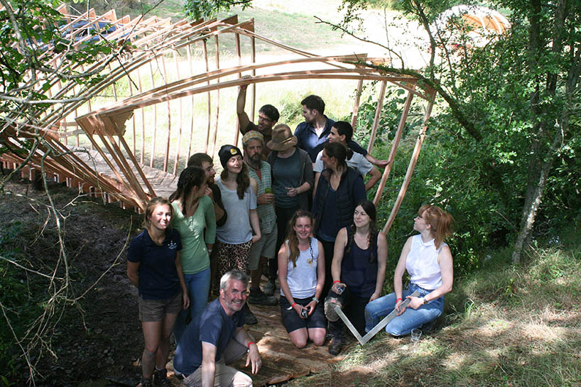 tate harmer students spatial structure spatial structure temporary-walkway-dartmoor national park designboom