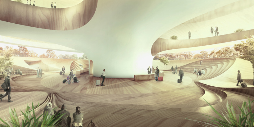 SPARK architects rail baltic parnu passenger terminal designboom