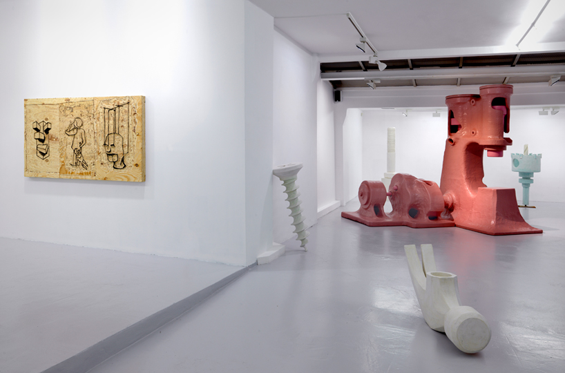 atelier van lieshout power hammer grimm gallery designboom 