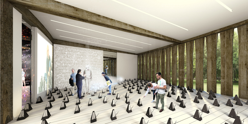 calma house of hungarian music városliget park wood folk craftsmanship designboom