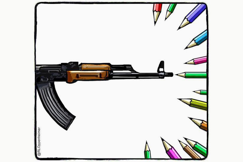 a collection of the most powerful charlie hebdo catoon responses