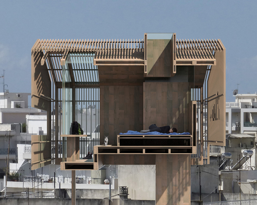 deltarchi panos dragonas varvara christopoulou detached urban hut athens designboom