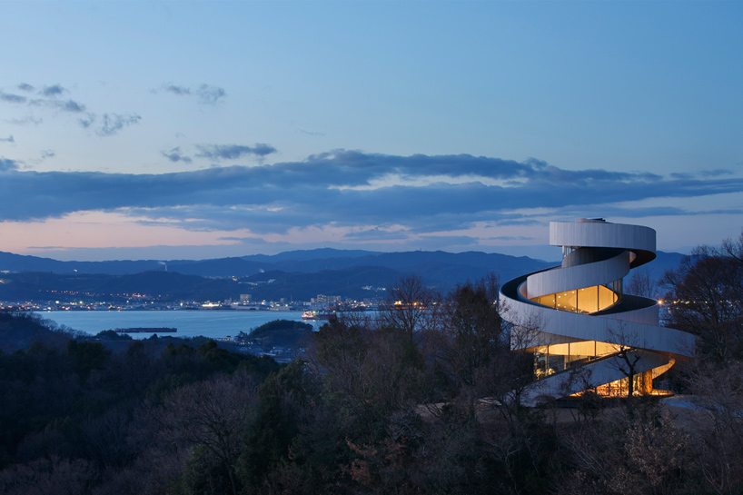 hiroshi nakamura nap ribbon chapel spiral hiroshima japan designboom