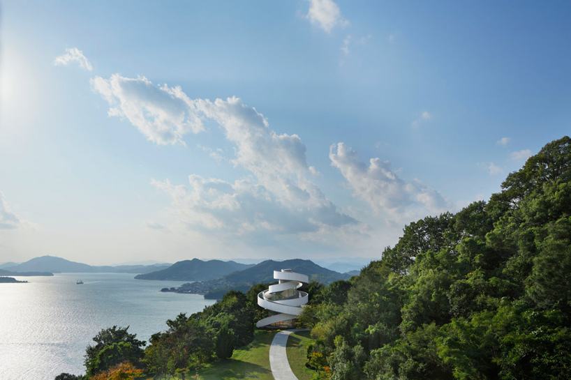 hiroshi nakamura nap ribbon chapel spiral hiroshima japan designboom