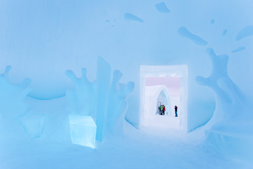 inside the art suites at icehotel #25 in jukkasjärvi 