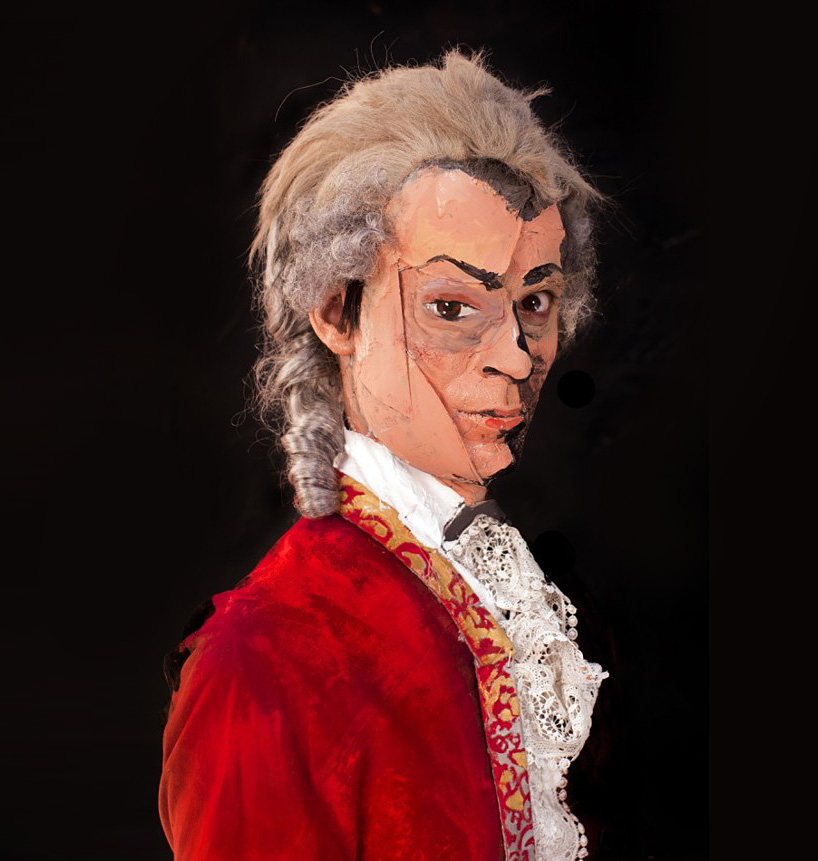 marielou desmeules turns models into celebrities with paint + plastic