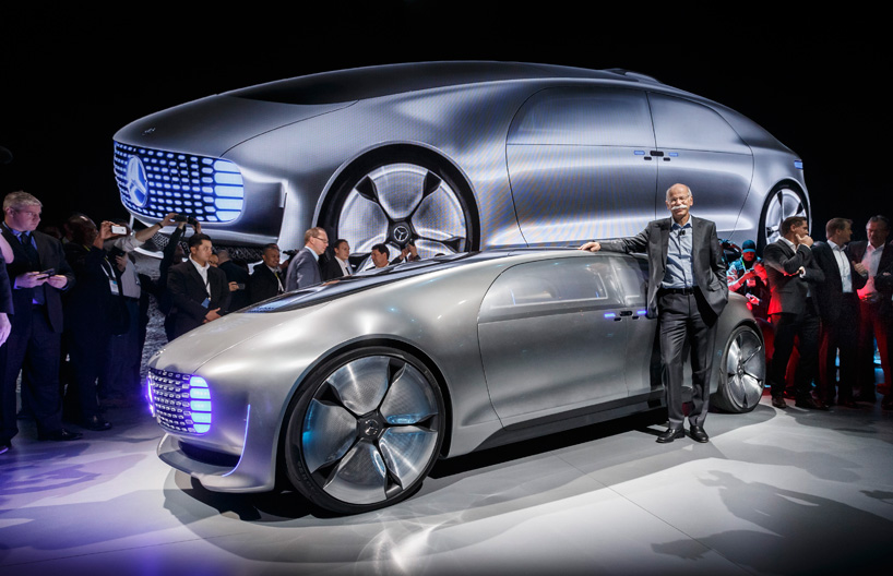 mercedes-benz F 015 self-driving, luxury sedan concept debuts at CES