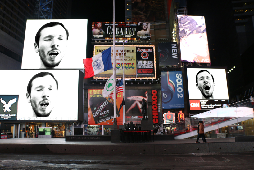 sebastian errazuriz yawning times square designboom