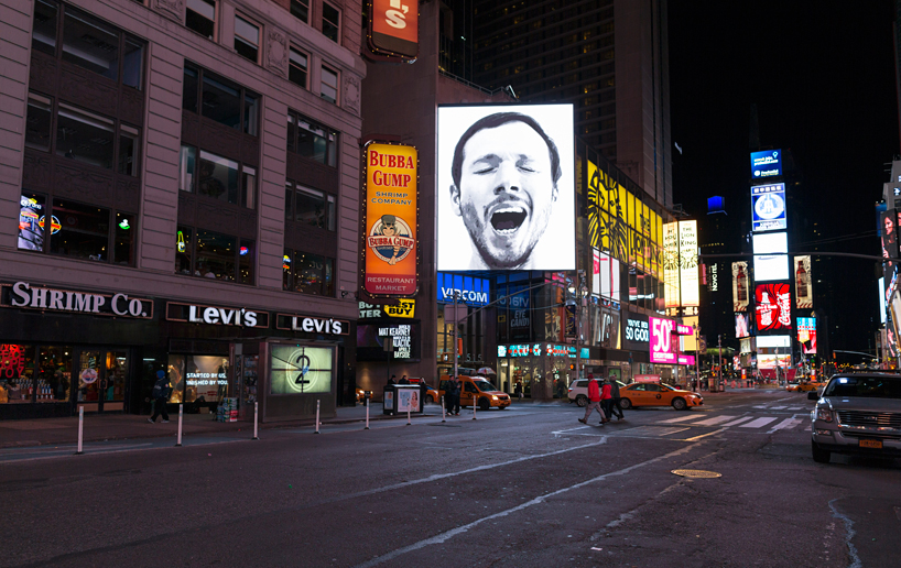 sebastian errazuriz yawning times square designboom