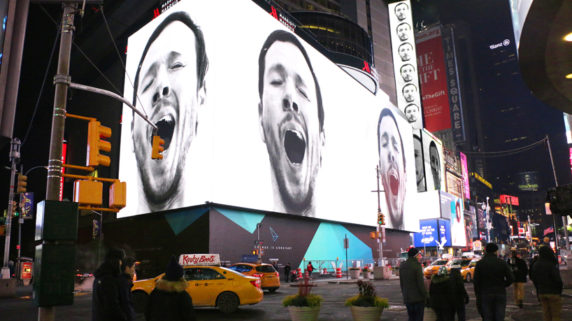 sebastian errazuriz yawning times square designboom