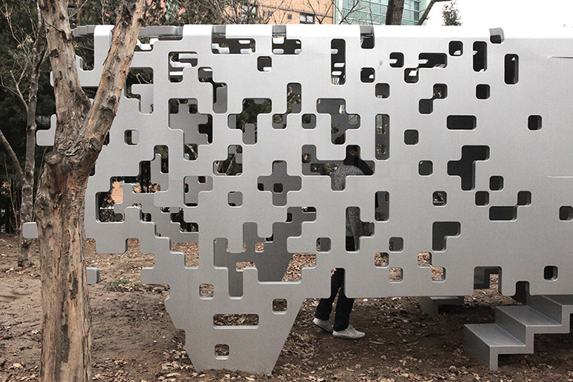 yong ju lee melting train dispersion sculpture korea designboom