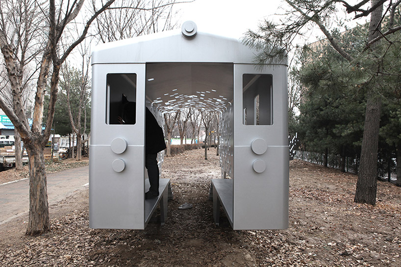yong ju lee melting train dispersion sculpture korea designboom