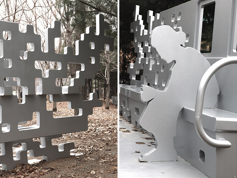 yong ju lee melting train dispersion sculpture korea designboom