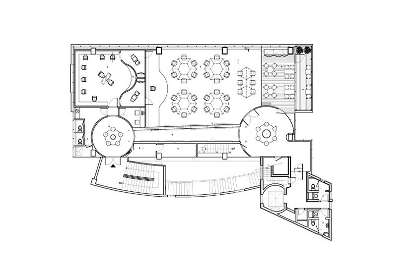 yoon space b2y office cable ties korea designboom