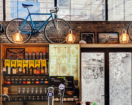 linehouse renovates raw shanghai interior for factory 5 bicycles