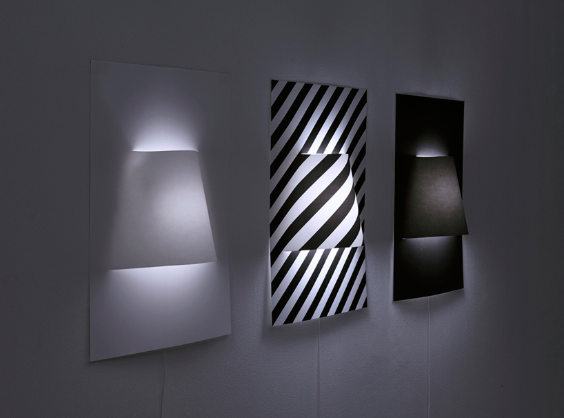 YOY forms poster lamp with a single sheet of paper