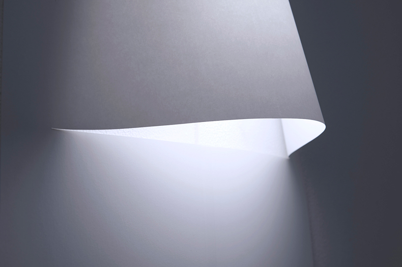 YOY poster lamp with a single sheet of paper