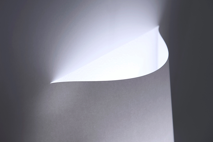 YOY forms poster lamp with a single sheet of paper