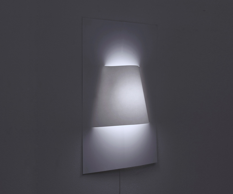 YOY poster lamp with a single sheet of paper