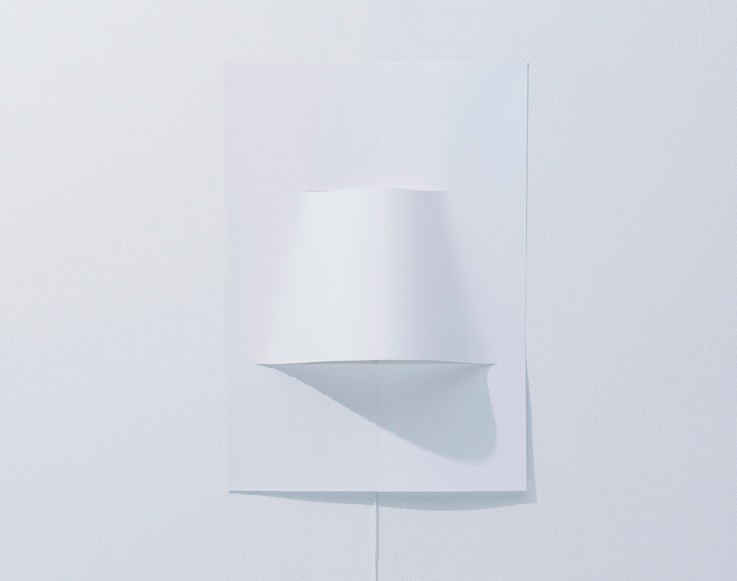 YOY poster lamp with a single sheet of paper