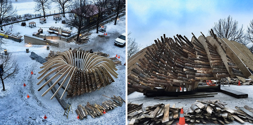 the hybrid hut by rojkind arquitectos takes shape for ... - 818 x 406 jpeg 230kB