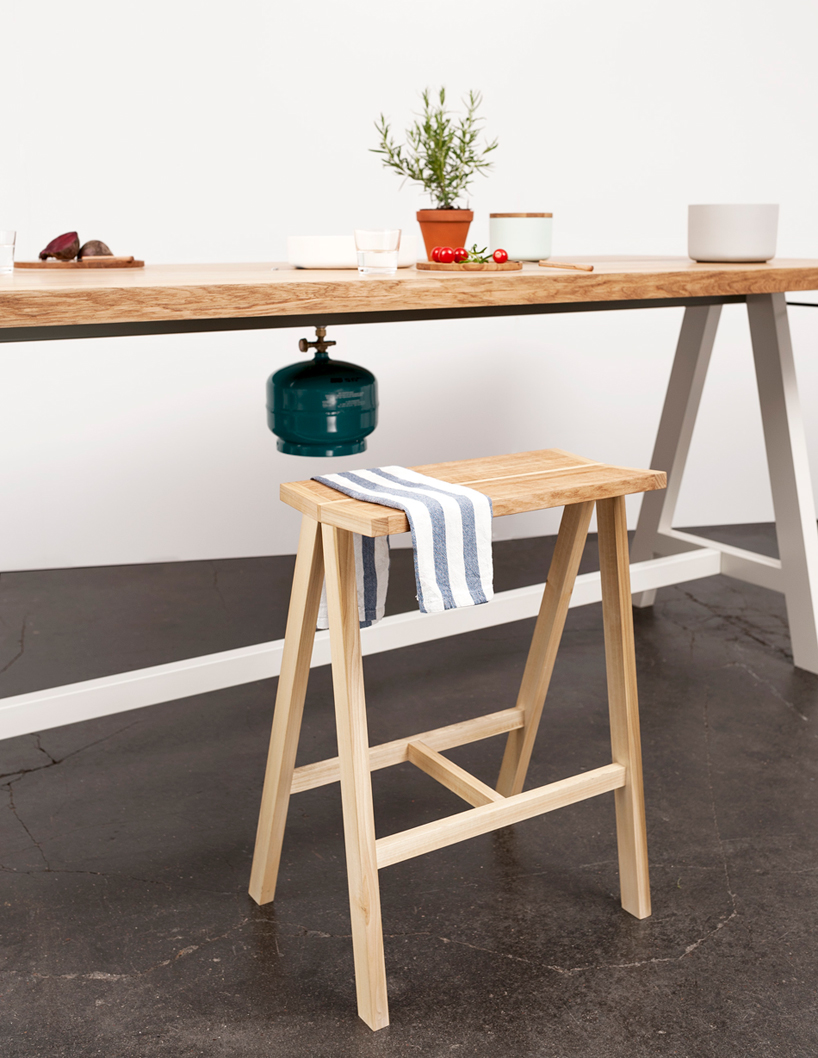 moritz putzier cooking table imm cologne 2015 designboom 