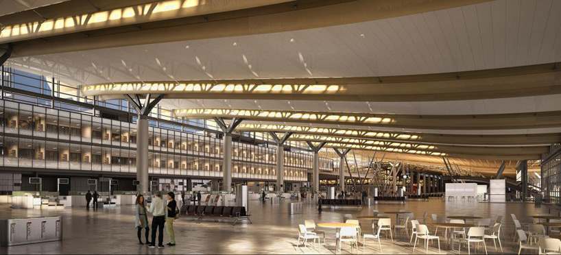 nordic office of architecture oslo international airport expansion designboom