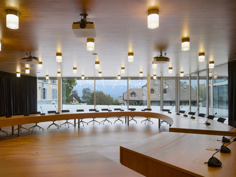 personeni raffaele scharer bernex city hall geneva switzerland designboom