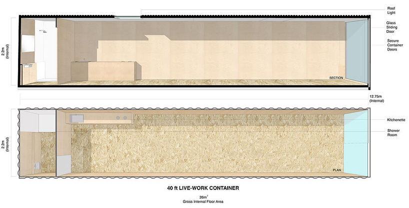 pop brixton carl turner architects shipping container city london designboom