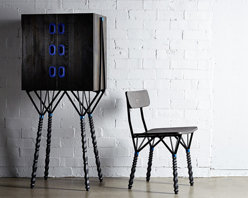 daast shrink collection of furniture experiments with heat press tubes