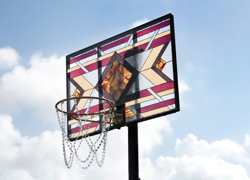 victor solomon's stained glass basketball backboards are 'literally