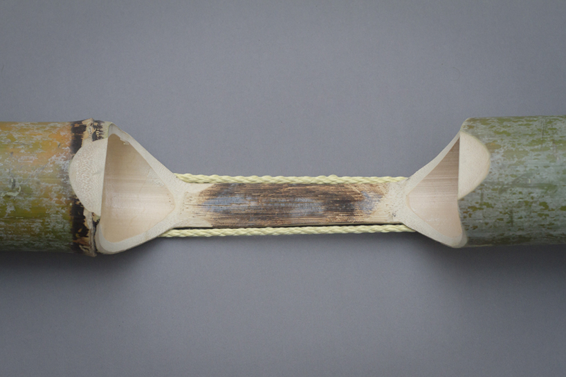 stefan diez soba bamboo bench japan creative designboom 