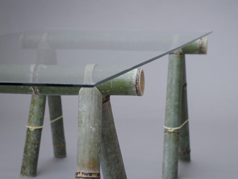 stefan diez soba bamboo bench japan creative designboom 
