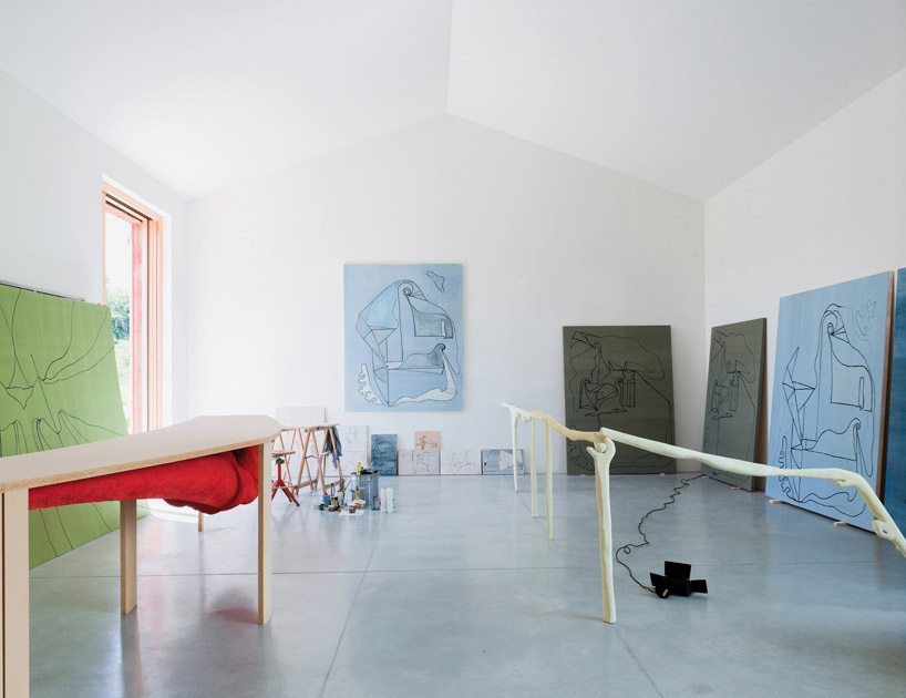 studio zero85 home studio for an artist designboom