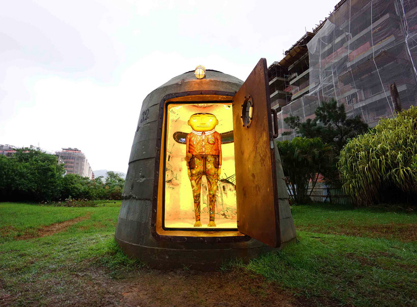OSGEMEOS hides a sculpture in pascali semerdjian's military bunker