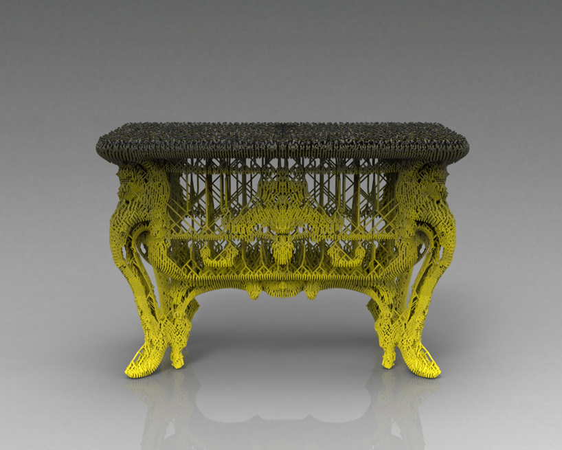 vincent coste 3d printed table converseuse chateau de versailles designboom