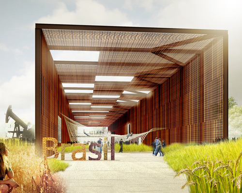 brazil pavilion for expo milan 2015 takes shape