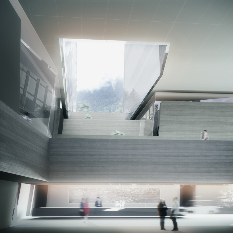 morphosis thom mayne 7132 hotel therme vals skyscraper switzerland designboom