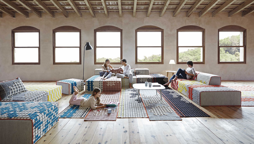 patricia urquiola crafts 'homemade' rugs and furniture for