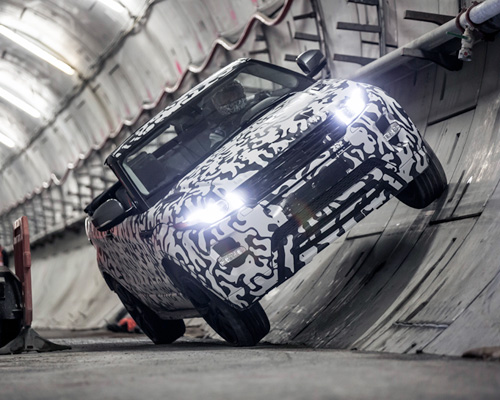 range rover evoque convertible explores london's underground crossrail