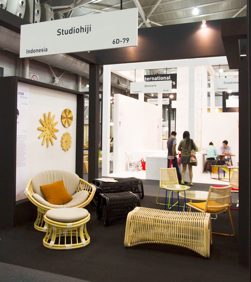 studiohiji net collection singapore boutique-using rattan designboom
