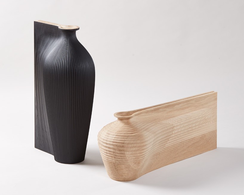 zaha hadid and gareth neal fluid sculptural vessels designboom