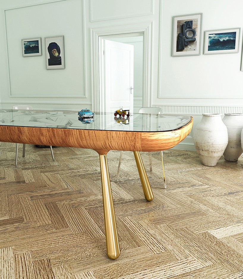 andré teoman kaleidoscope table designboom